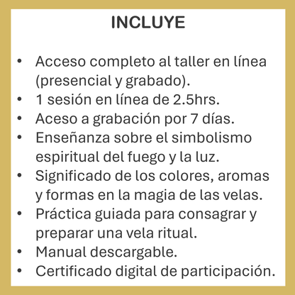 TALLER: CREA TUS VELAS