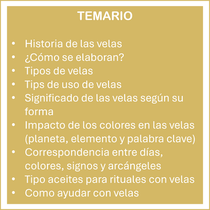 TALLER: CREA TUS VELAS