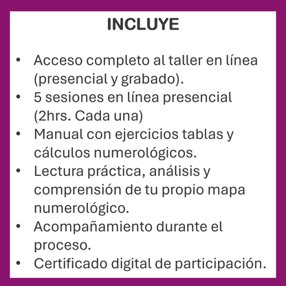 CURSO: NUMEROLOGÍA ESPIRITUAL