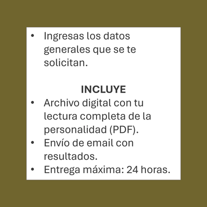 PERSONALIDAD SEGÚN TU NOMBRE