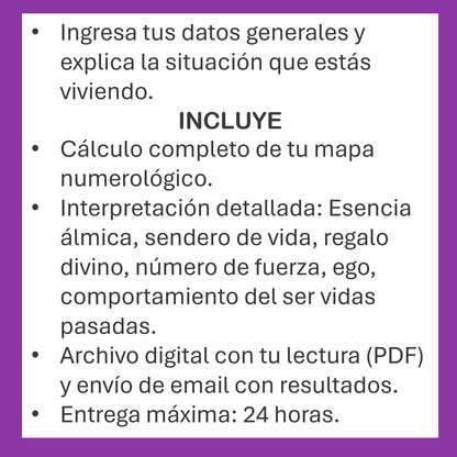 REPORTE NUMEROLÓGICO