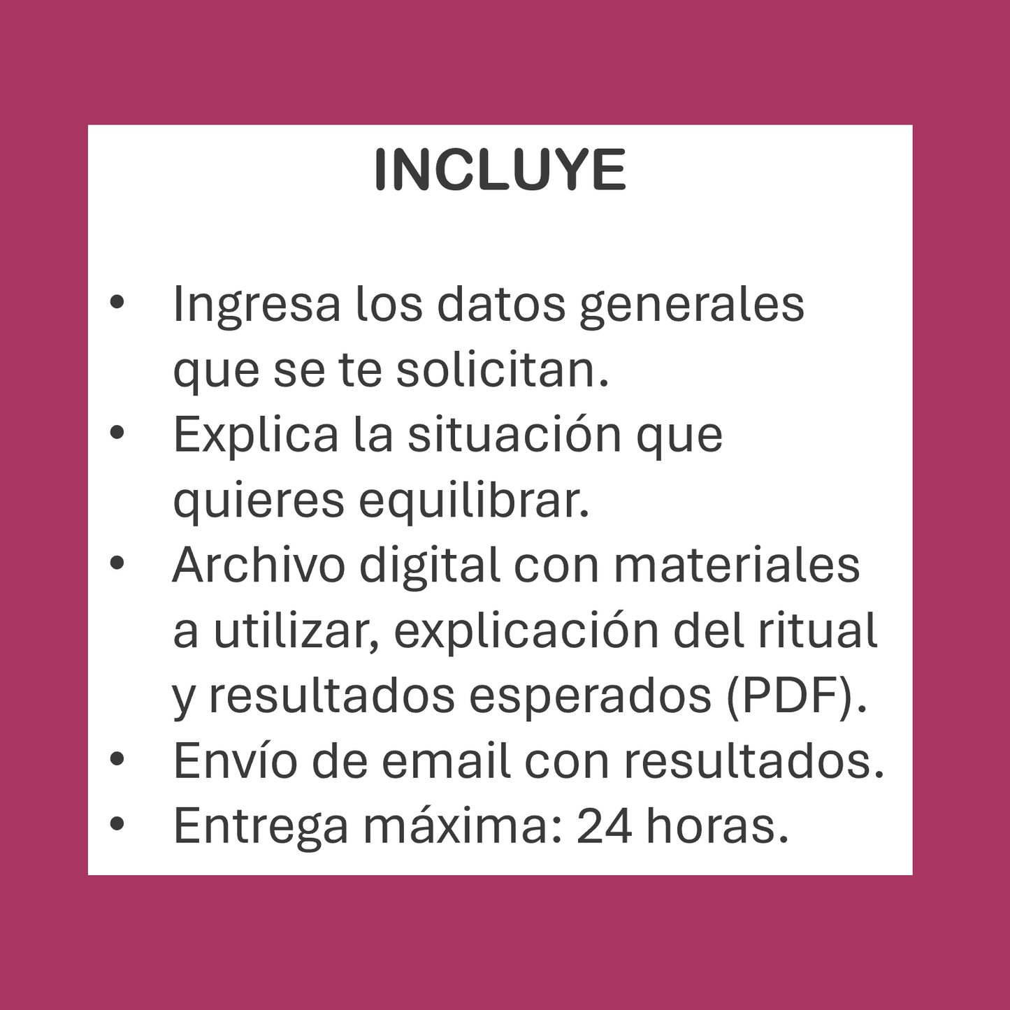 RITUAL DE LIBERACION Y CIERRE DE CICLO