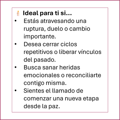 RITUAL DE LIBERACION Y CIERRE DE CICLO